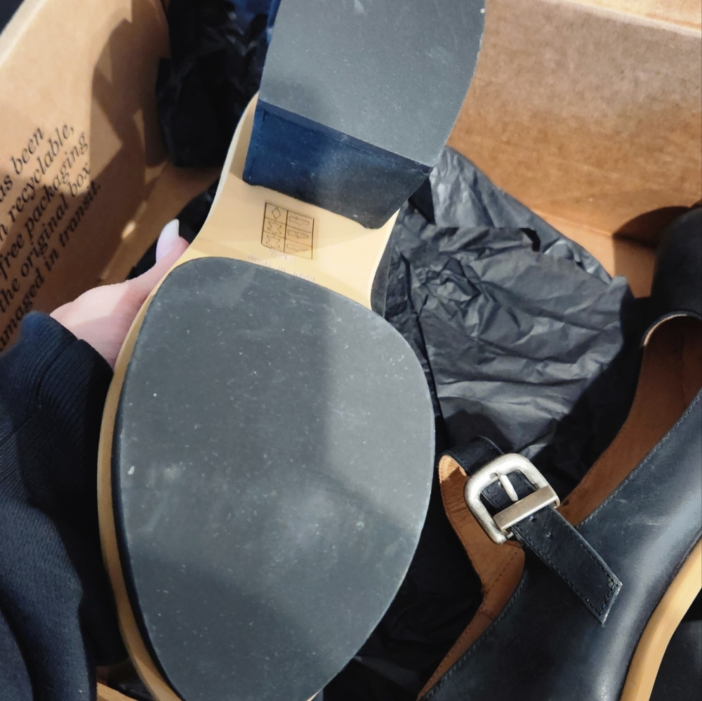 Free People Maggie Mary Jane Platform Black EU 38.5 (US Women's 8.5) M - Picture 5 of 6